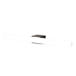 Visagist LED-spejllampe, holder i sort