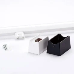Visagist LED-spejllampe, holder i sort