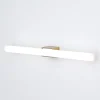 Visagist LED-spejllampe, holder i antik messing