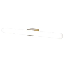 Visagist LED-spejllampe, holder i antik messing