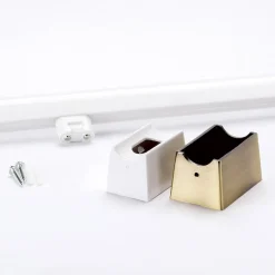Visagist LED-spejllampe, holder i antik messing