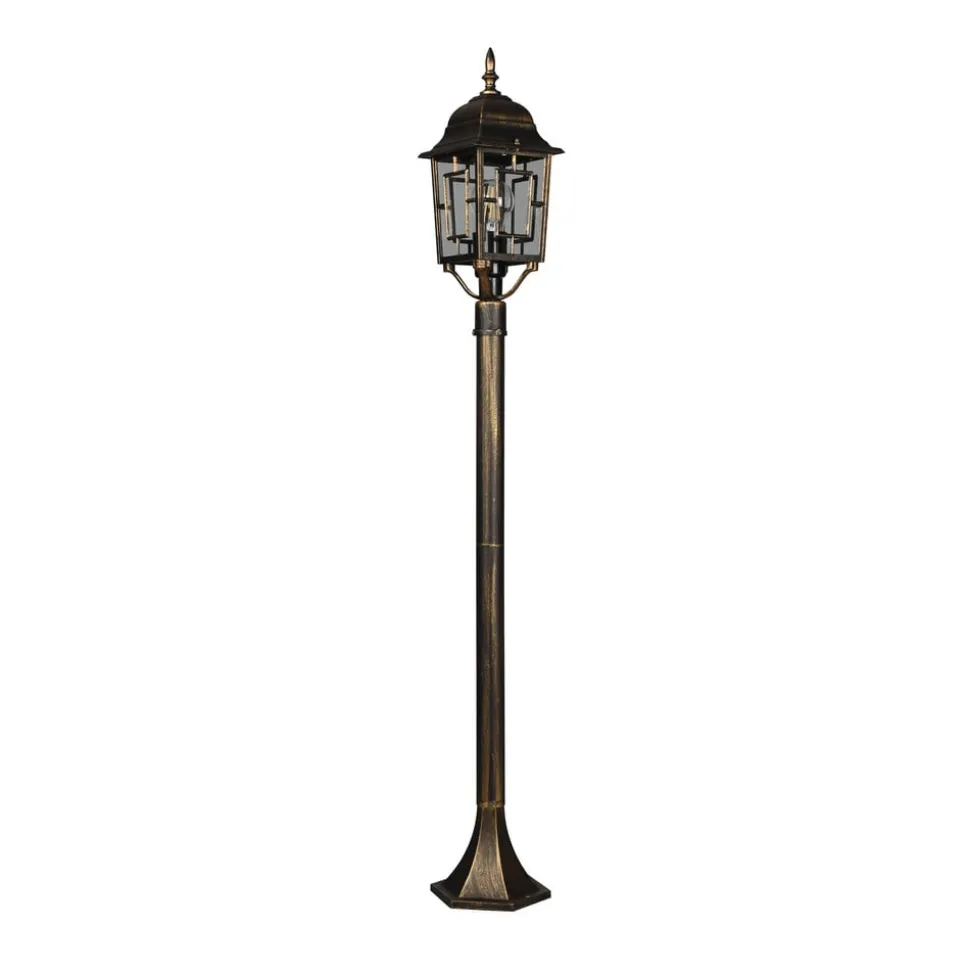 Volturno stibelysning, rustfarvet, højde 100 cm, aluminium