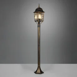 Volturno stibelysning, rustfarvet, højde 100 cm, aluminium