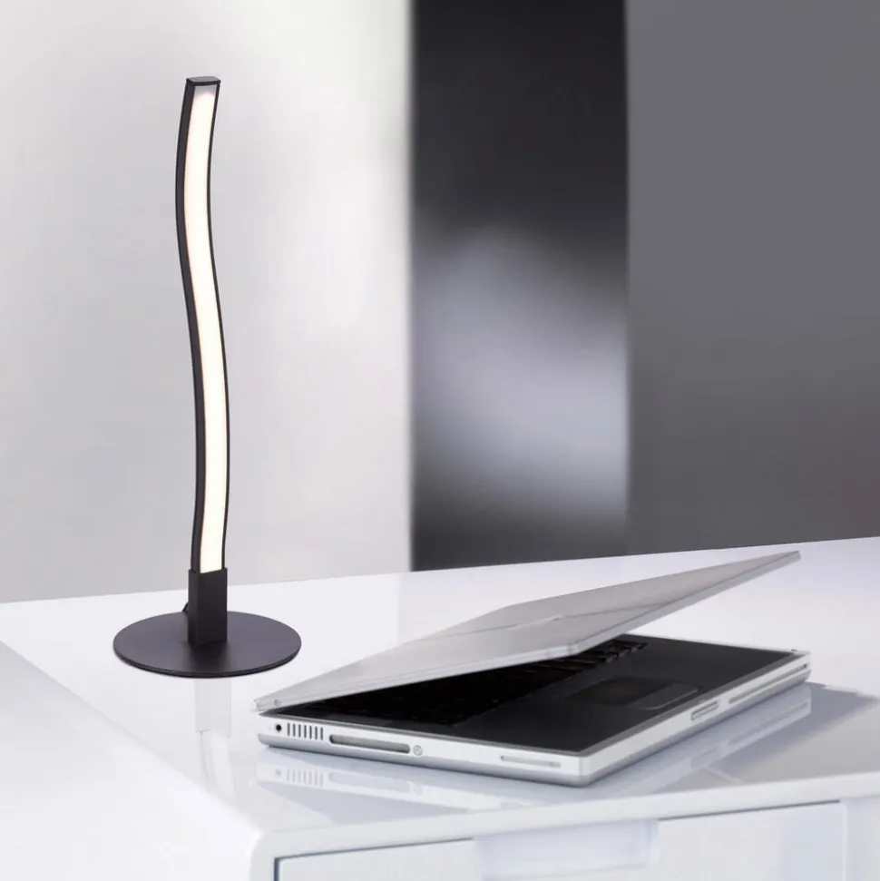 Wave LED-bordlampe 3.000K 30cm sort