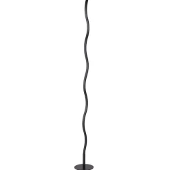 Wave LED-gulvlampe 3.000 K 120cm sort