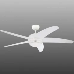 Westinghouse Bendan - Ventilator med fem vinger, hvid