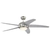 Westinghouse Bendan LED-ventilator vinge sølv