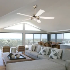 Westinghouse Comet Titan ventilator, hvid og ahorn