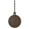 Westinghouse glødepære medaljon trækkæde bronze