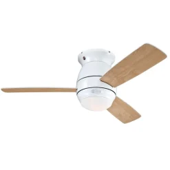 Westinghouse Halley ventilator vinge hvid/ahorn