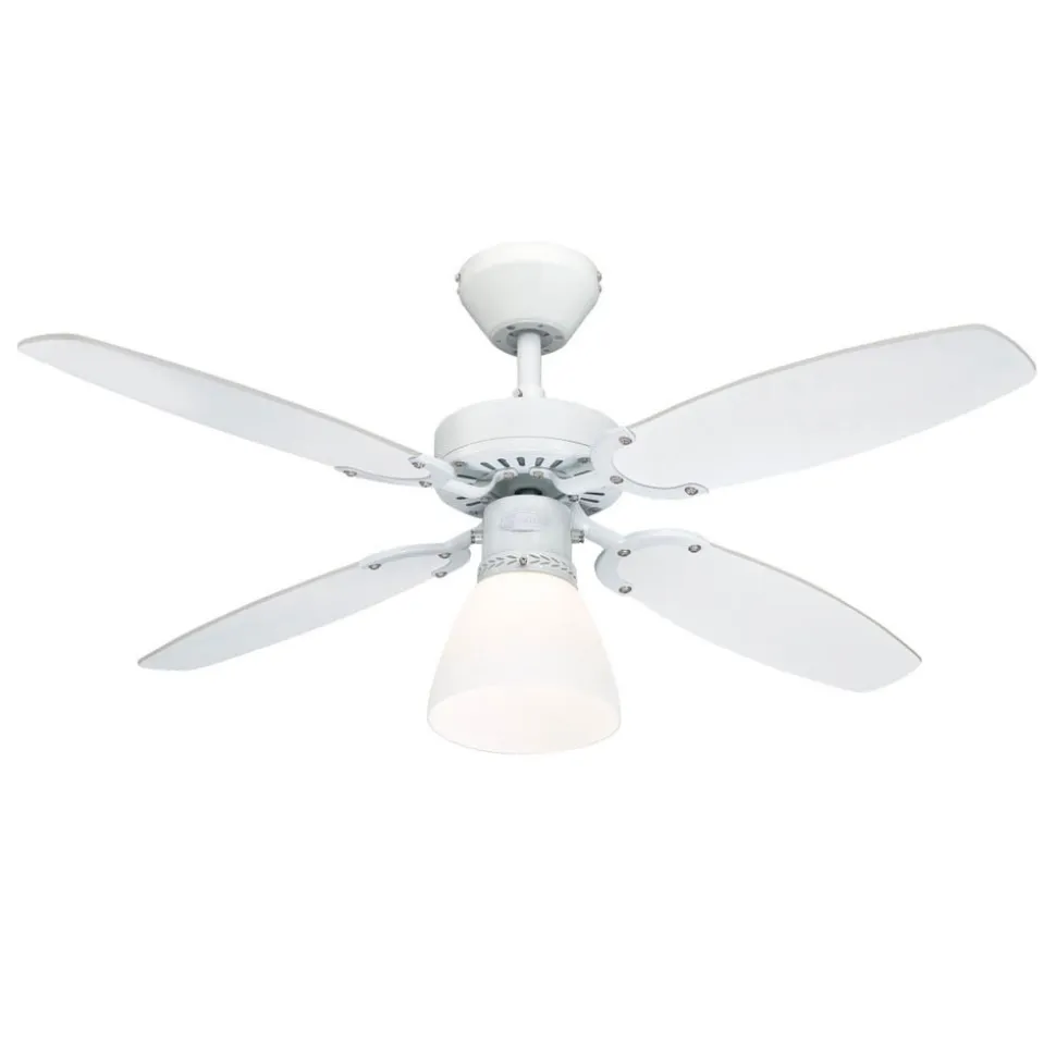 Westinghouse Halley Ventilator vinge hvid/bøg