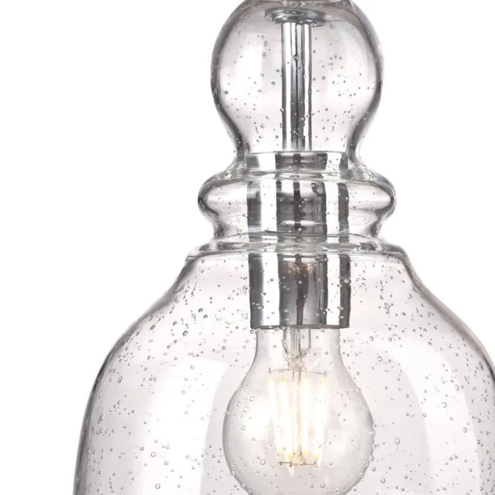 Westinghouse hængelampe Fiona, børstet nikkel, Ø 18 cm