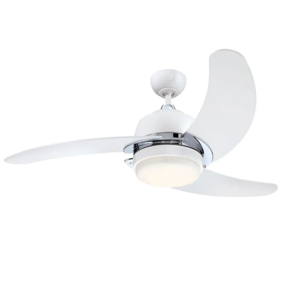 Westinghouse Simone ventilator, LED-pære, hvid