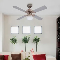 Westinghouse Vegas ventilator m. lys Lys, aluminium b.