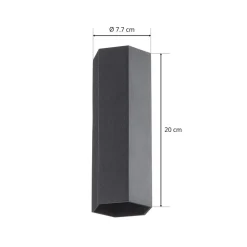 WEVER & DUCRÉ Hexo mini 2.0 væglampe 20 cm sort