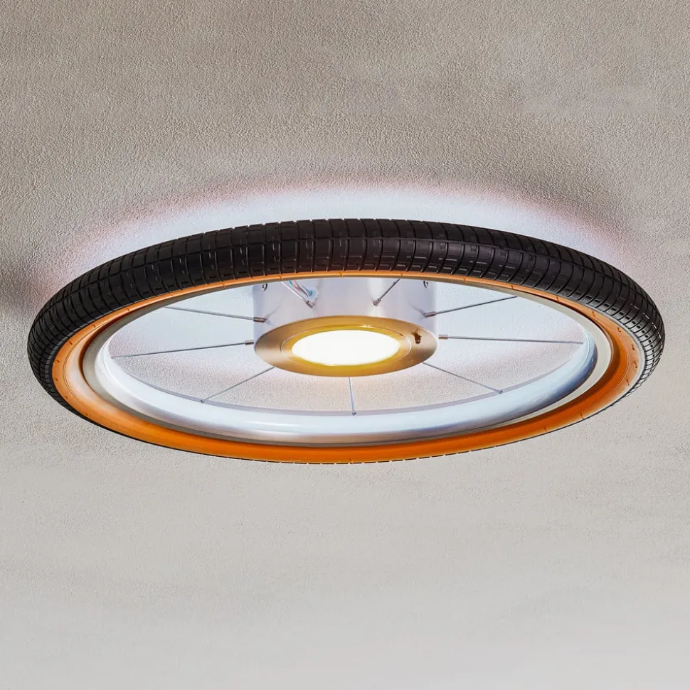 Wheel LED-loftlampe, RGB, sort