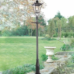 Wilmslow gadelampe, sort, 1 lyskilde, højde 82,5cm