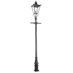 Wilmslow gadelampe, sort, 1 lyskilde, højde 82,5cm