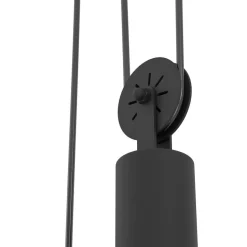 Winkworth pendellampe, sort, længde 118 cm, metal, 2 lyskilder.