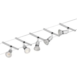 Wiresystem Spice Salt i mat krom, 5'er sæt, 10m