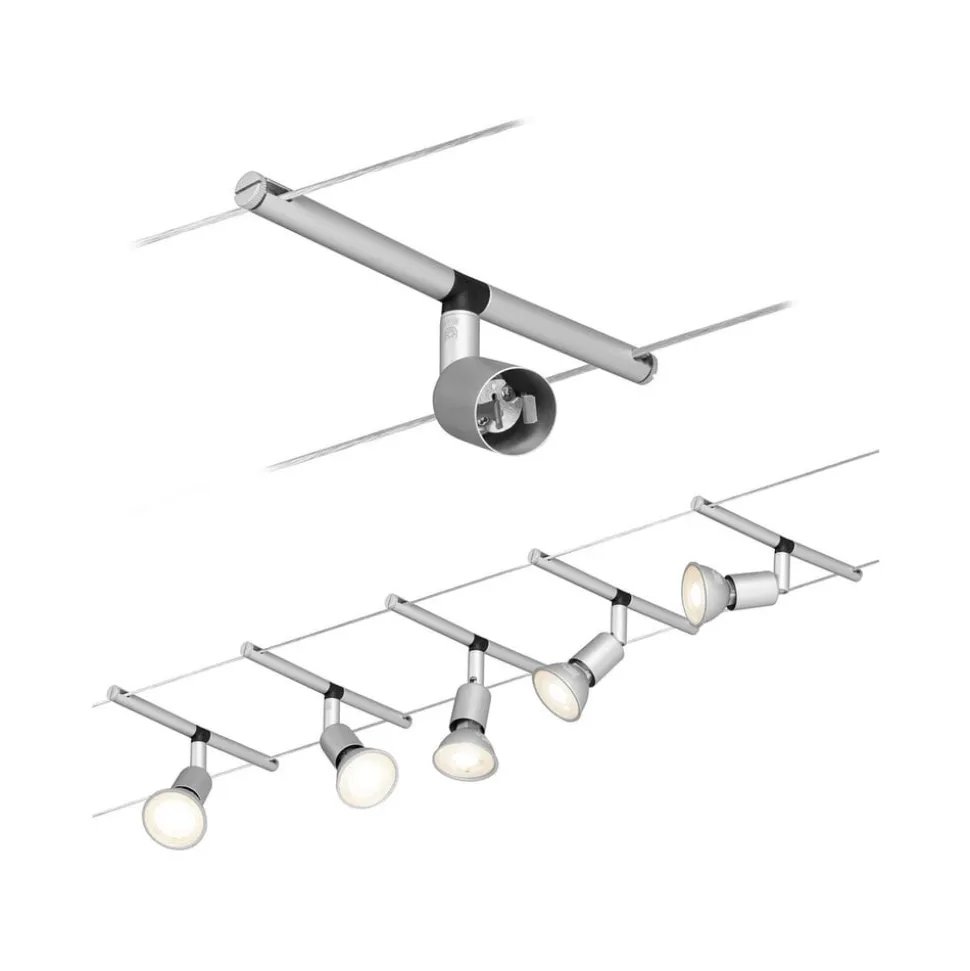 Wiresystem Spice Salt i mat krom, 5'er sæt, 10m