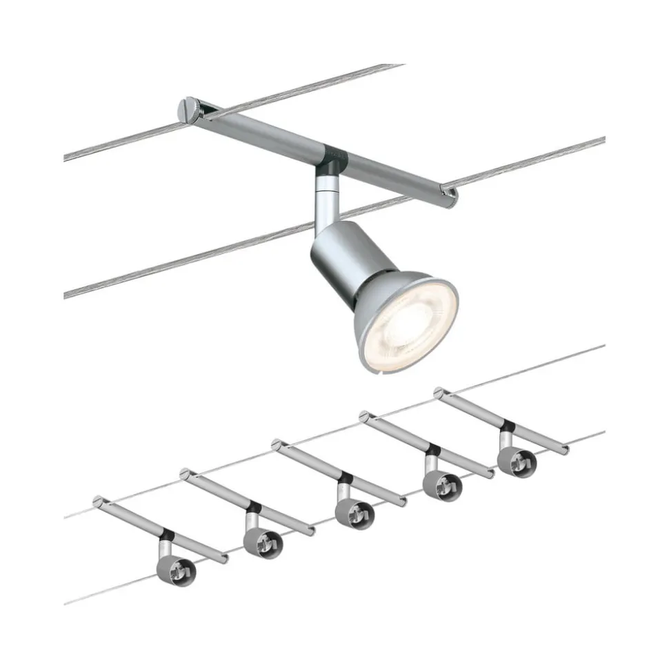 Wiresystem Spice Salt i mat krom, 5'er sæt, 10m