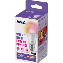 WiZ A60 LED-pære mat WiFi E27 8,5W RGBW