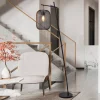 Wrington gulvlampe, højde 194 cm, sort, stål