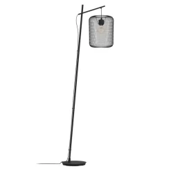 Wrington gulvlampe, højde 194 cm, sort, stål