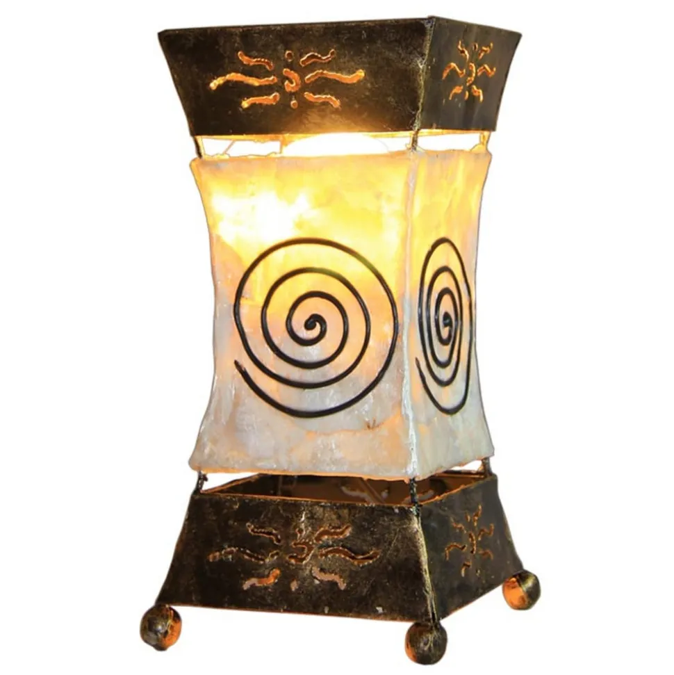 Xenia bordlampe med spiralmotiv
