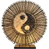 Ying Yang Batur bordlampe, rund, 40 cm, brun