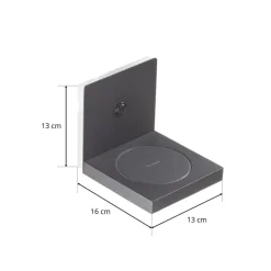 Zanzibar LED-væglampe med ladestation, sort