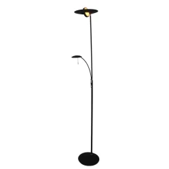 Zenith LED-gulvlampe, læselampe, CCT, metal, sort