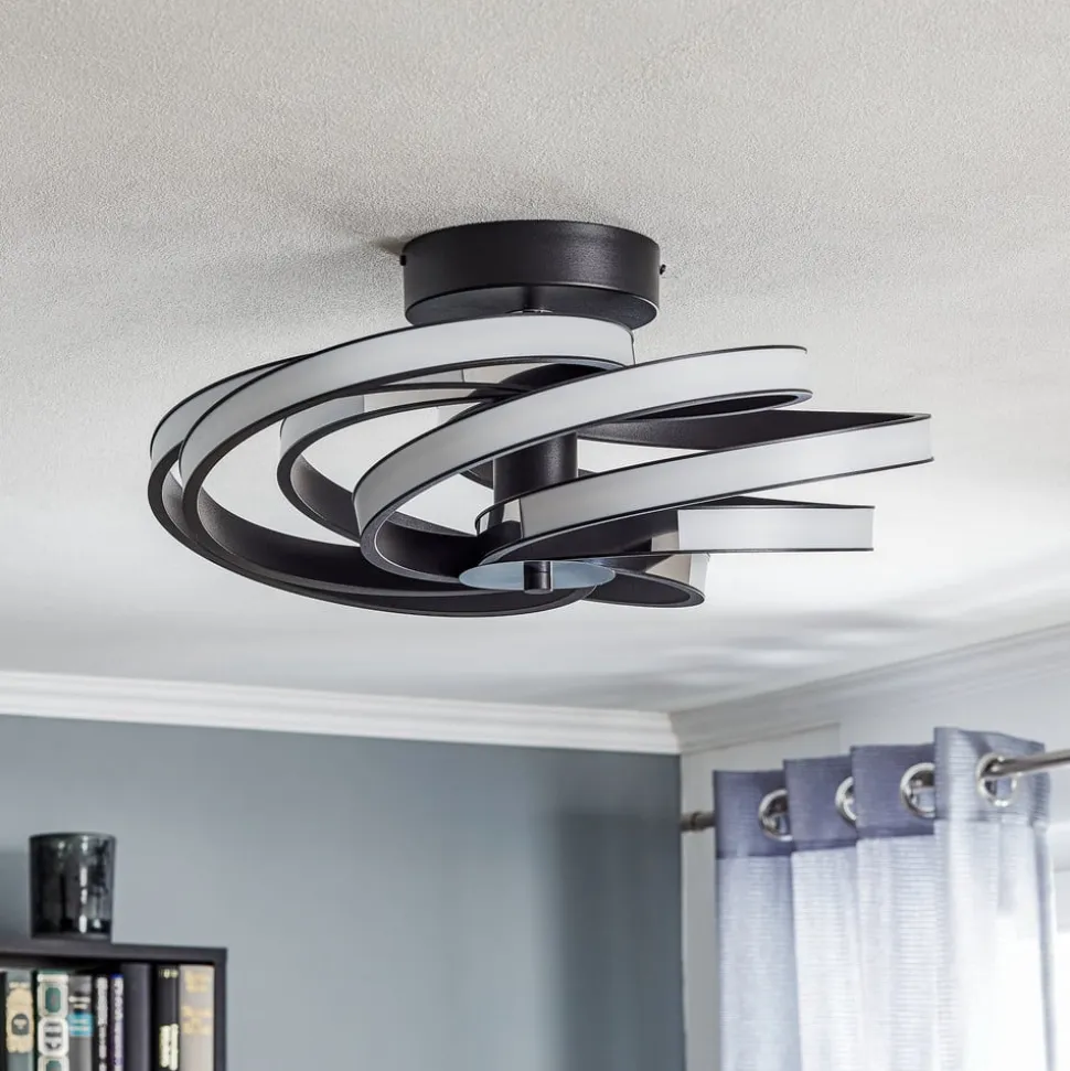 Zoya LED-loftslampe, sort