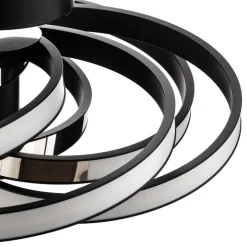 Zoya LED-loftslampe, sort