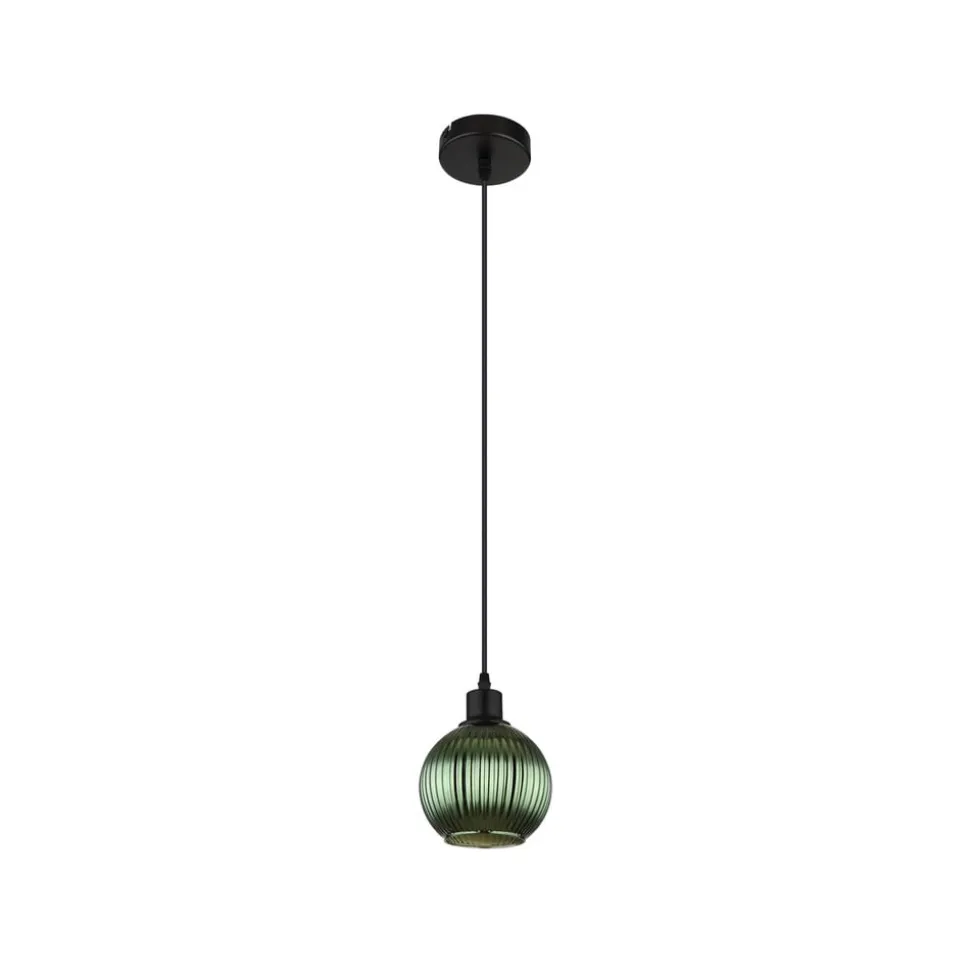 Zumba pendel, grøn, Ø 15 cm, glas