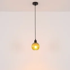 Zumba pendel, grøn, Ø 15 cm, glas
