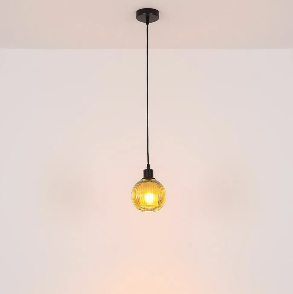 Zumba pendel, grøn, Ø 15 cm, glas