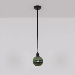 Zumba pendel, grøn, Ø 15 cm, glas